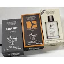 3 pack 15mls, smart collection (No.34 (CK Eternity for Men), No.332 (Boss Orange Men), No.18 (Acqua di Giò)).
