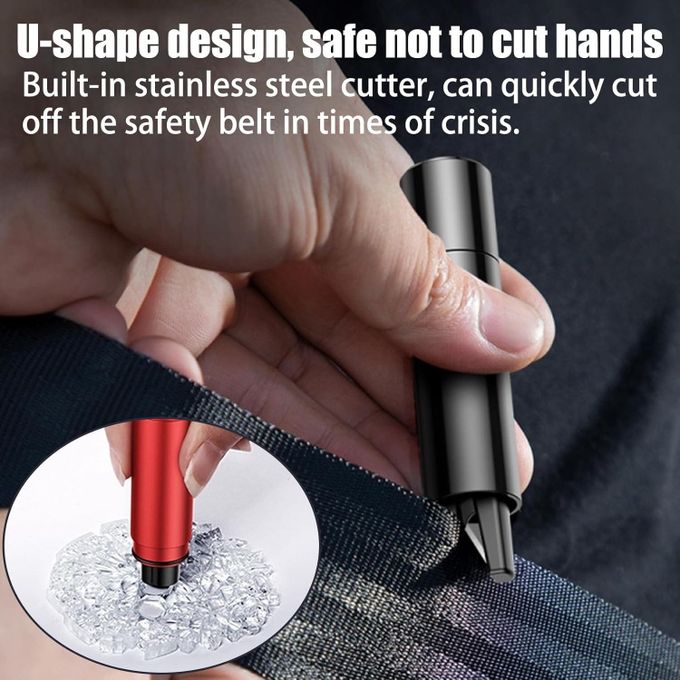 Safe Hammer Glass Breaker Window Breaker Seatbelt Cutter Car Safety Emergency Escape Auto Rescue Tool Car Glass Breaker,Life-Saving Emergency Artifact One Second Broken Window