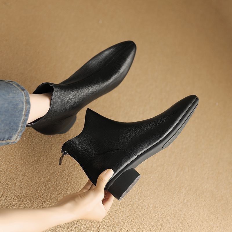 Buzz Size 38-41 New Arrivals Women's Ankle Boots Casual Versatile Shoes Slip-On Women's Shoes Soft Women's Low Heels