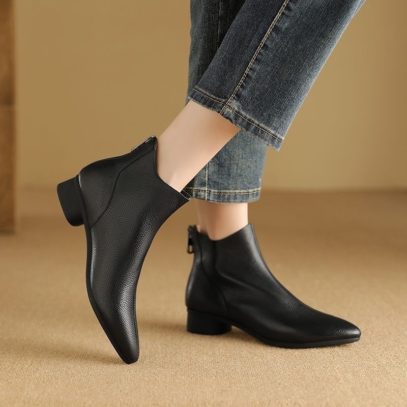 Buzz Size 38-41 New Arrivals Women's Ankle Boots Casual Versatile Shoes Slip-On Women's Shoes Soft Women's Low Heels