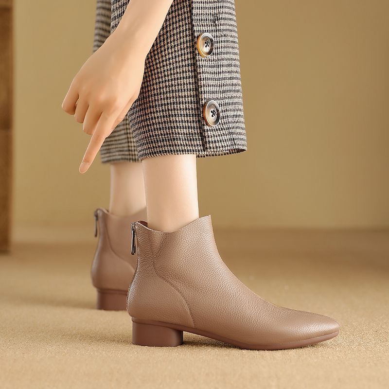 Buzz Size 38-41 New Arrivals Women's Ankle Boots Casual Versatile Shoes Slip-On Women's Shoes Soft Women's Low Heels