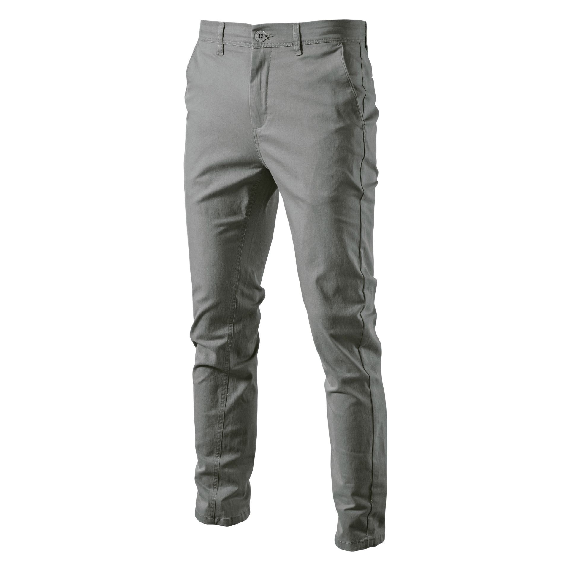 Autumn and winter new men's trousers solid color leisure business slim Joker casual trousers suitable for daily leisure commuting business wear.