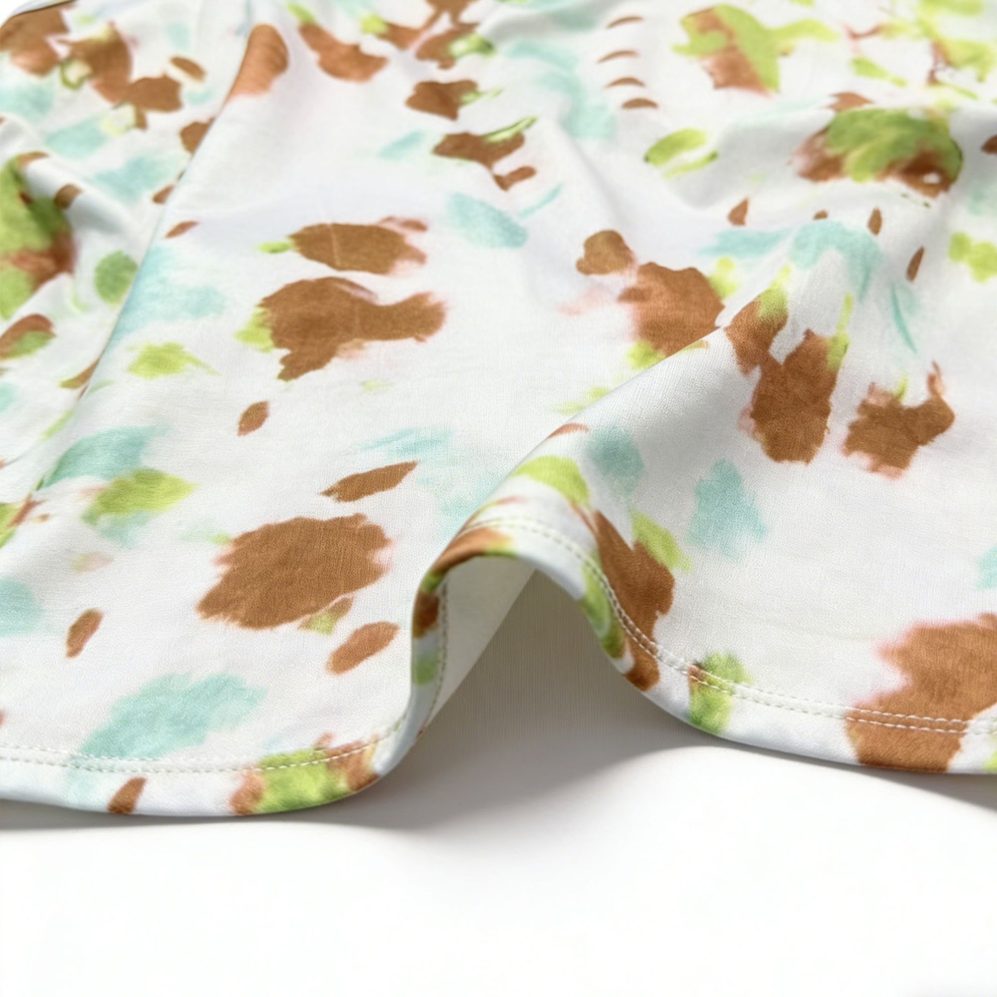 Women's Sleeveless Bohemian Watercolor Print Spaghetti Strap Maxi Dress Casual Beach Vacation V-Neck Sundress