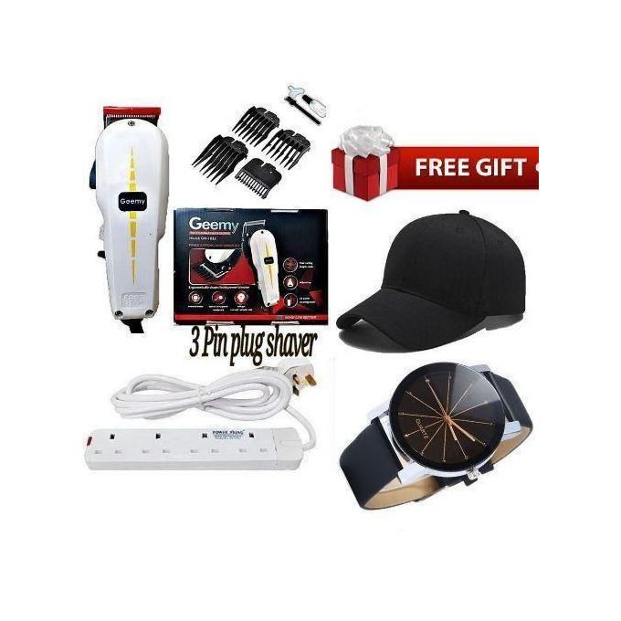 Geemy GOOD Affordable Electric Hair Trimmer Barbering Machine - Kinyozi BUSINESS // BEST SHAVER //WITH. 4 COMBS BEST ELECTRIC SHAVER / PROFESSIONAL KINYOZI SHOP HAIR SHAVING MACHINE(HAIRCUT) TRIMMER-