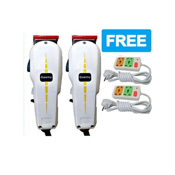 Geemy NEW ARRIVAL: BEST 2 PROFESSIONAL BARBERING HAIR SHAVING MACHINE-KINYOZI + FREE 2-WAY POWER EXTENSION CABLE – IDEAL FOR KINYOZI BUSINESS, HOME USE, STUDENTS, AND ADULTS