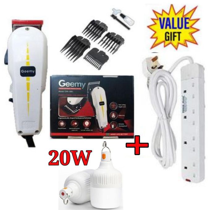 Geemy Professional Haircut & Beard Shaving Kinyozi Machine + GIFTS