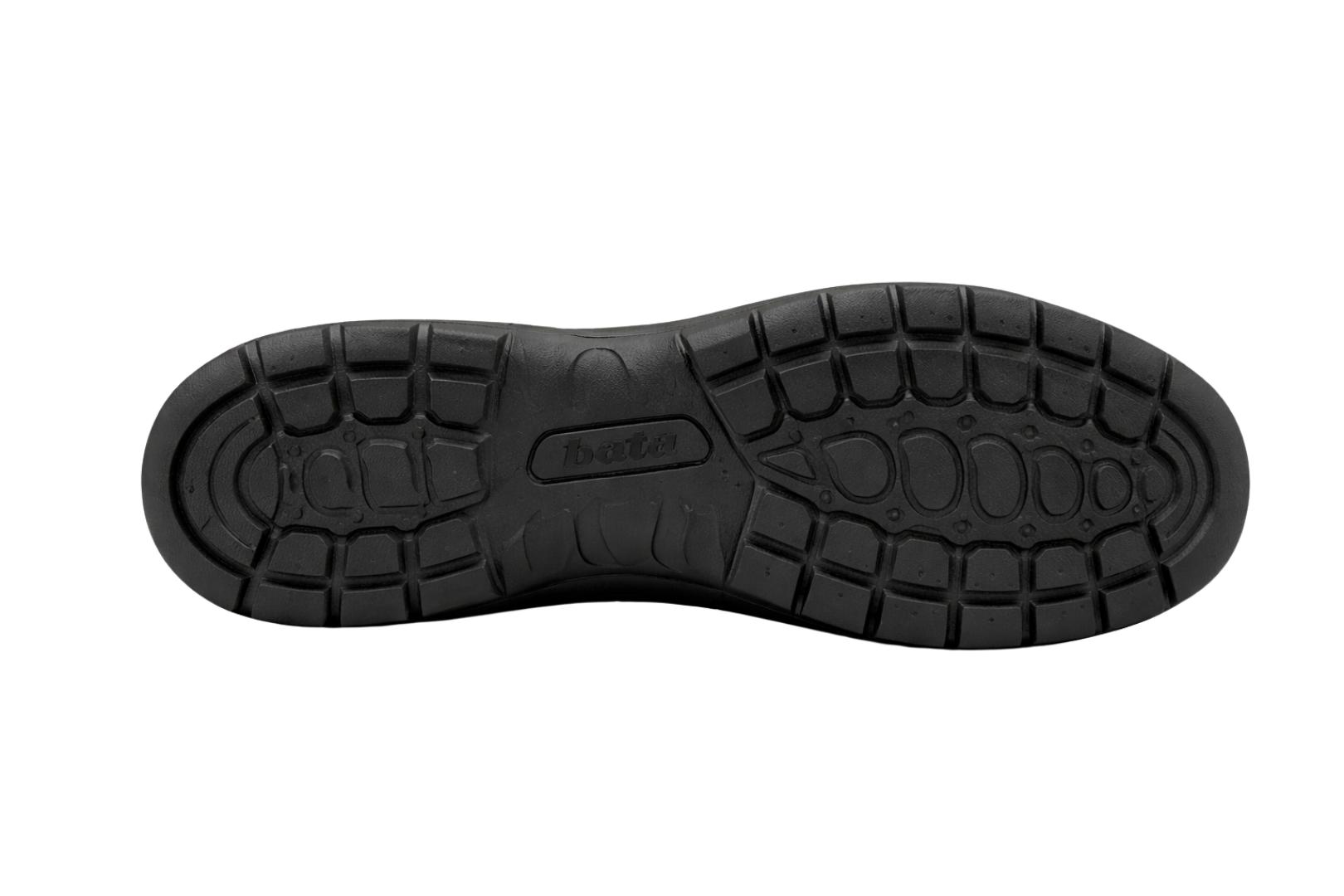 Bata Remo Men's Genuine Leather Loafers - Stylish Black Slip-On Formal Shoes for Office & Occasions