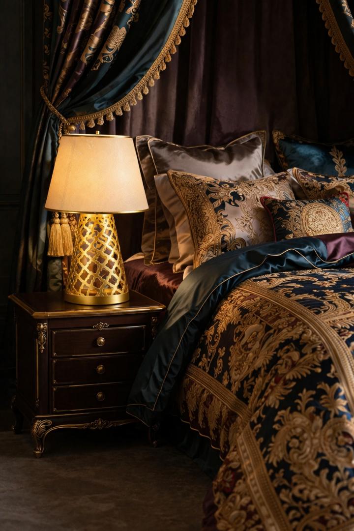 Luxury practical artistic Lamp. great for couples and Gift for loved ones.50cm height 20 cm width. comes with a two colour bulb and a traditional cable switch.