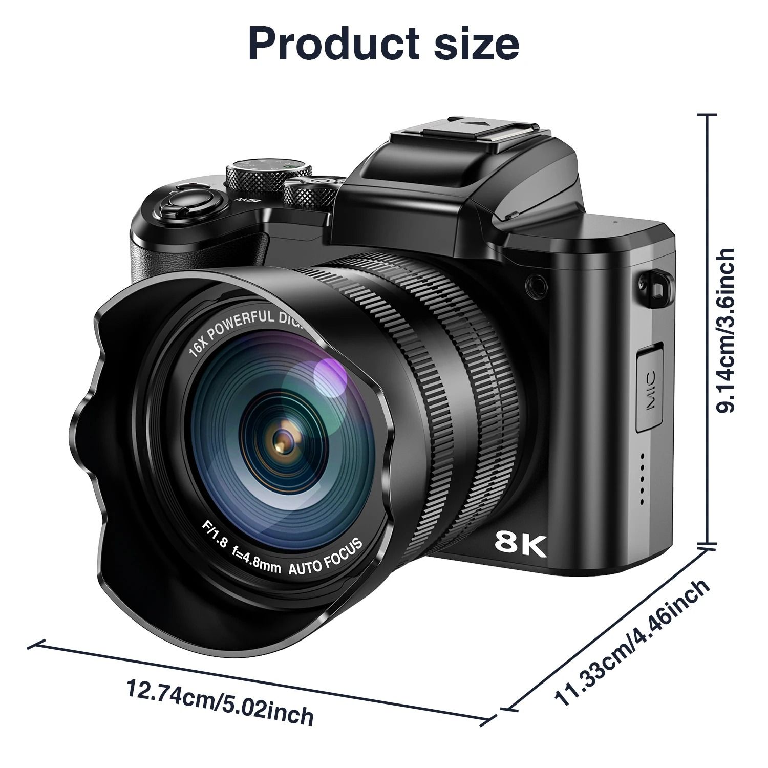 【Bantu Box】DC226 8K Digital Cameras Autofocus 88MP WiFi Profession Camera with Dual-Lens 16X Digital Zoom Photography Camera with Touch Screen. - AliExpress