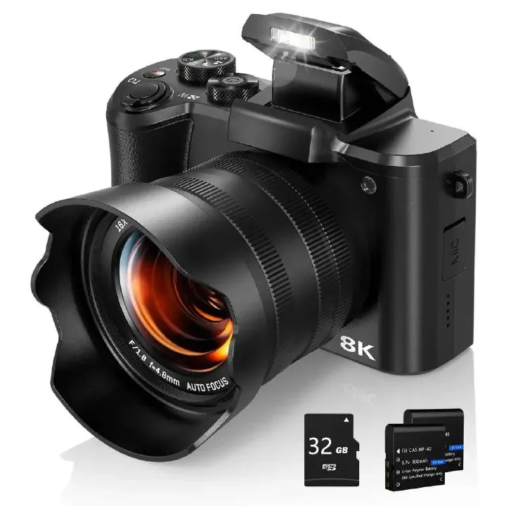 【Bantu Box】DC226 8K Digital Cameras Autofocus 88MP WiFi Profession Camera with Dual-Lens 16X Digital Zoom Photography Camera with Touch Screen. - AliExpress