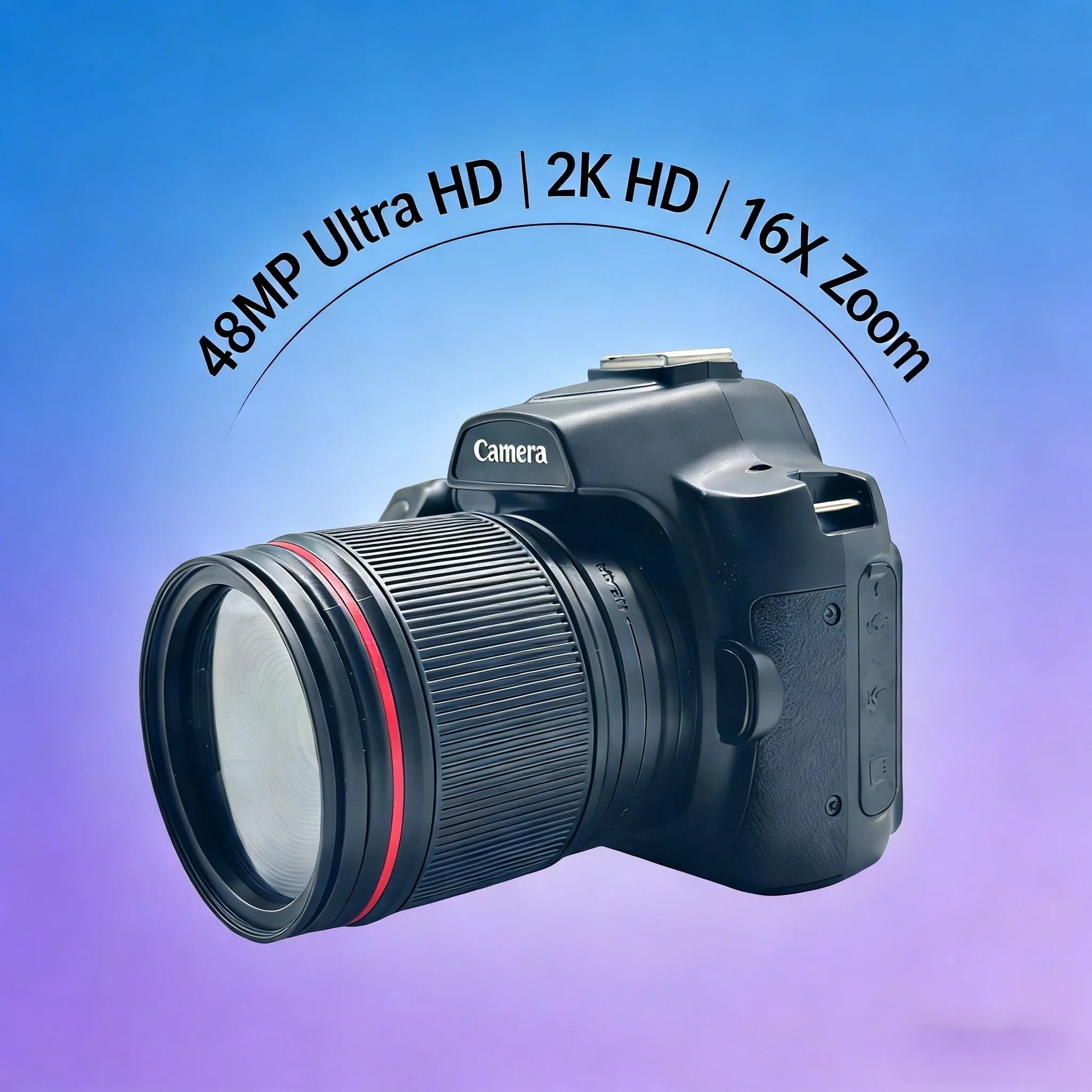 【Bantu Box】D5  3 Inch Digital Camera 2K 48MP Color Display 16X Digital Zoom HD Digital Camera for Photography Video WiFi Digital Camera