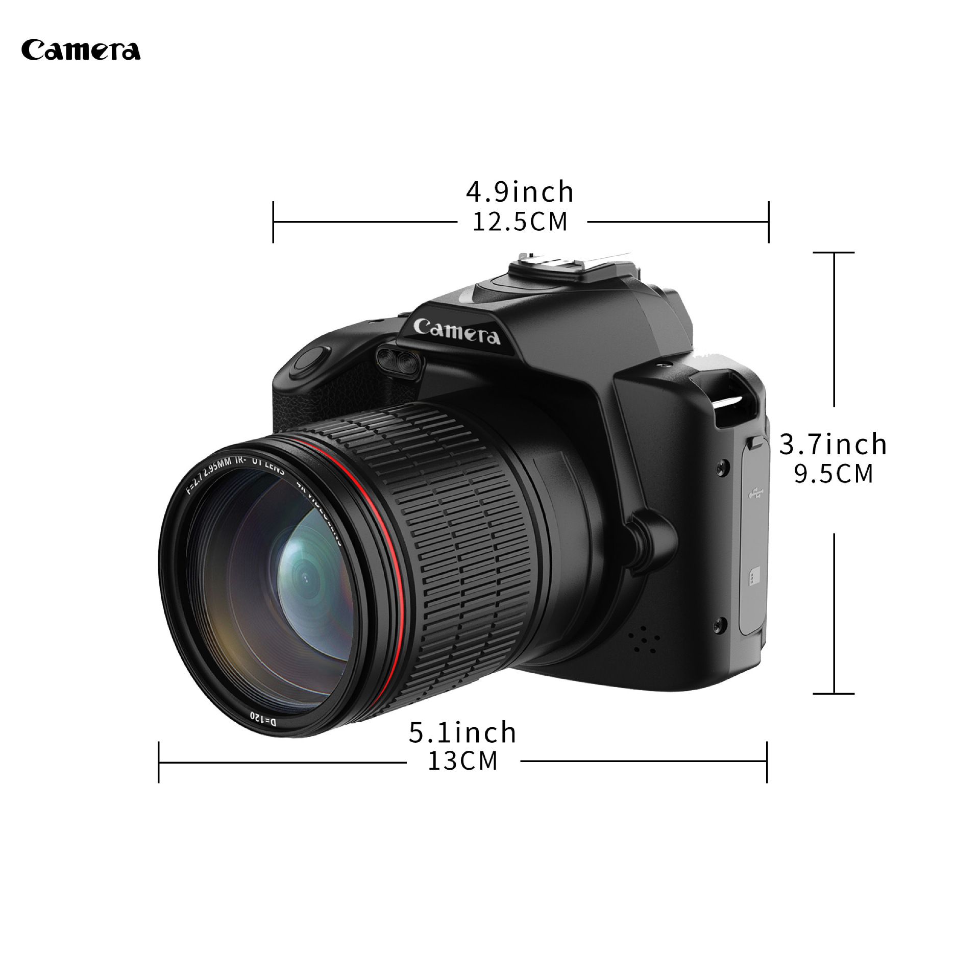 【Bantu Box】D5  3 Inch Digital Camera 2K 48MP Color Display 16X Digital Zoom HD Digital Camera for Photography Video WiFi Digital Camera