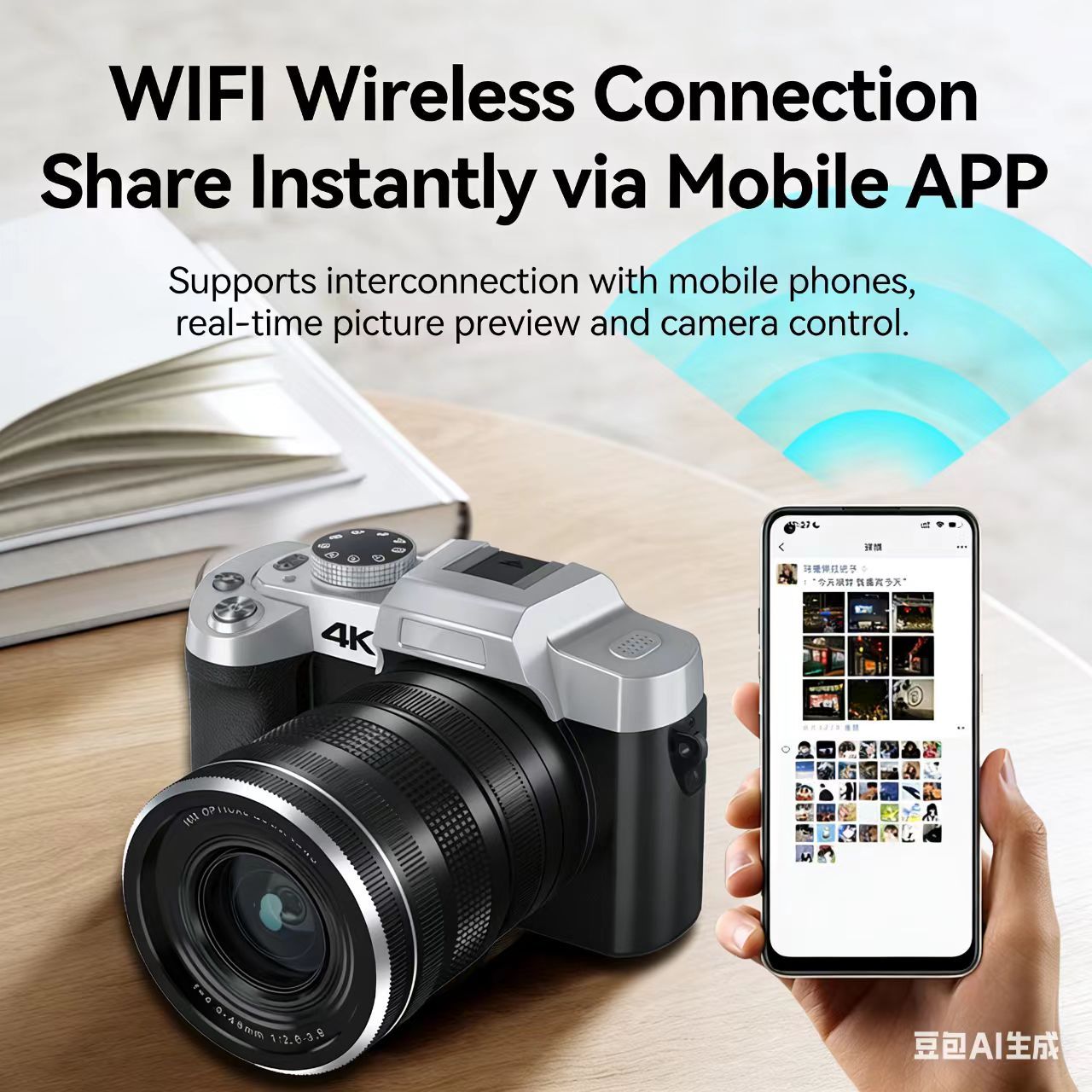 【Bantu Box】WD09  75MP Digital Camera for Photography & Video, 4K VloggingCamera with 3inch Touch Flip Screen &18X Digital Zoom, AutofocusCompact