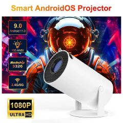 【Bantu Box】 HY300  Android 11 Wifi6 110ANSI Allwinner RK3326 BT5 1080P 1280*60Projector HY300 Android 11 Wifi6 110ANSI Allwinner RK3326 BT5 1080P 1280*600P Portable projector Home Cinema Outdoor