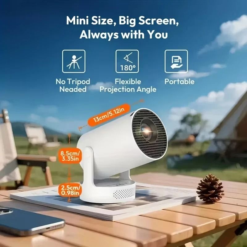 【Bantu Box】HY300UItra  8K Wifi6 Projector 290ANSI Android 13 Dual WIFI 6\ BT5.0 1280*720P Home Cinema Outdoor portable HY300 UItra