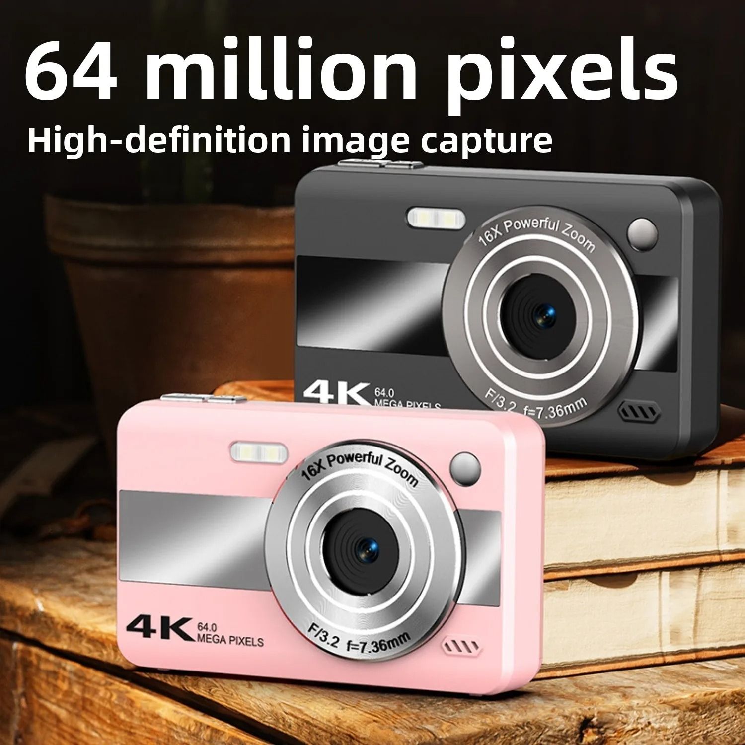 【Bantu Box】H11 HD Digital Camera CCD Student Party Campus Card Camera Photo Video Recording Retro Travel Gift for Beginners Photography