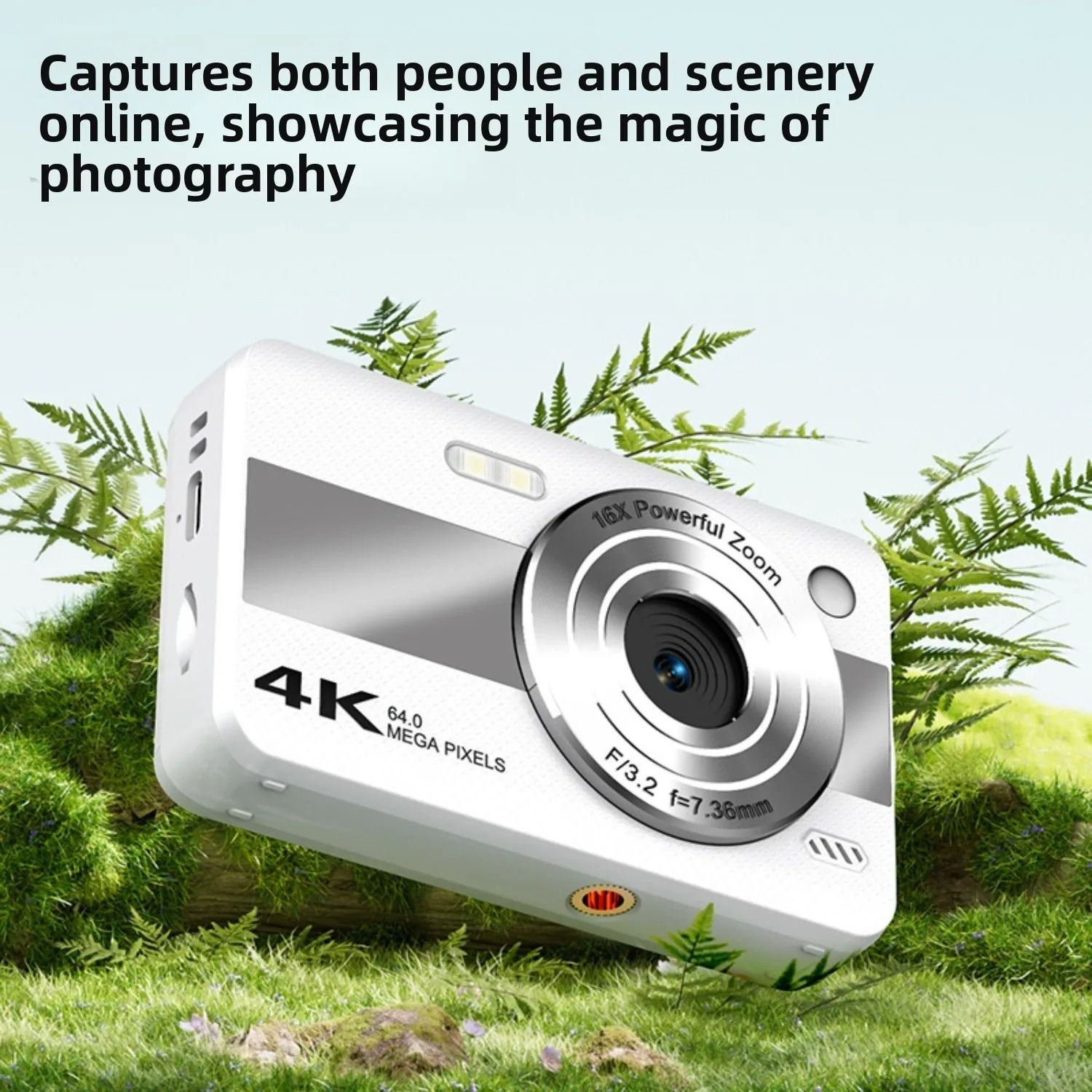 【Bantu Box】H11 HD Digital Camera CCD Student Party Campus Card Camera Photo Video Recording Retro Travel Gift for Beginners Photography