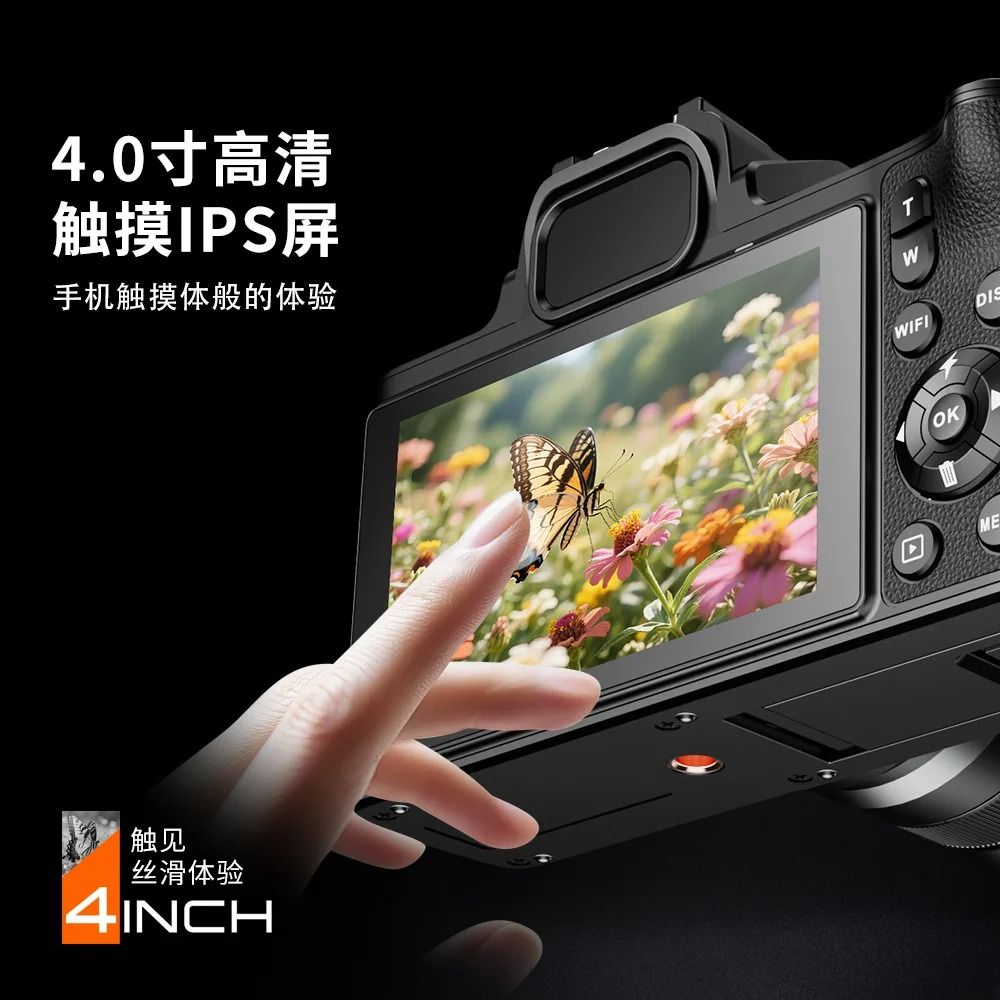 【Bantu Box】D90  Mirrorless System Camera HD Digital Camera for Outdoor Shooting Micro Single Camera Home Student Party