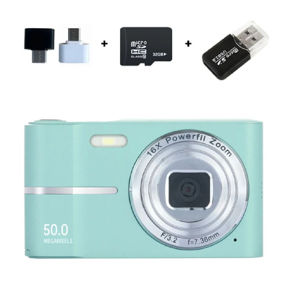 【Bantu Box】M03 CCD HD 4K Pixel Digital Photo Camera Student Entry-Level Mini Card Camera Home Use Shooting Camera for Beginners Gift Memory cards are accessories for cameras and are sold separately