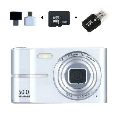 【Bantu Box】M03 CCD HD 4K Pixel Digital Photo Camera Student Entry-Level Mini Card Camera Home Use Shooting Camera for Beginners Gift Memory cards are accessories for cameras and are sold separately
