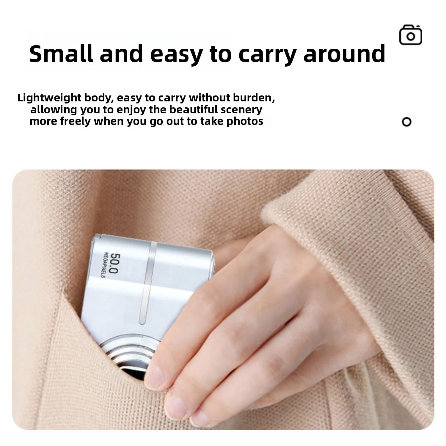 【Bantu Box】M03 CCD HD 4K Pixel Digital Photo Camera Student Entry-Level Mini Card Camera Home Use Shooting Camera for Beginners Gift