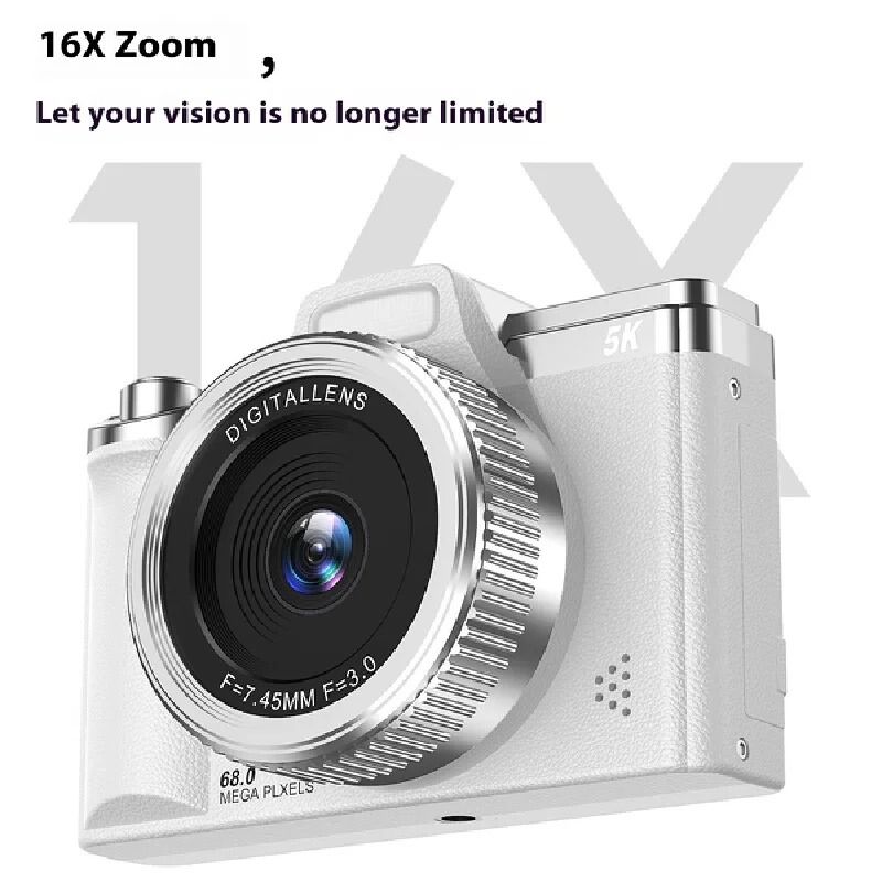 【Bantu Box】A1 Mirrorless Digital Camera - 64megapixel High-Pixel Ccd Dual Camera 4k Retro Portable For Students Campuses And Travel Beginners
