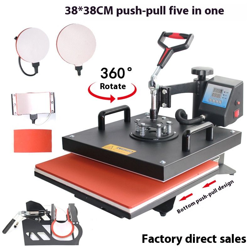 10-in-1 Combo Multi-Functional Heat Transfer Press Printing T-shirts Mugs Pens Plate Sublimation Machine