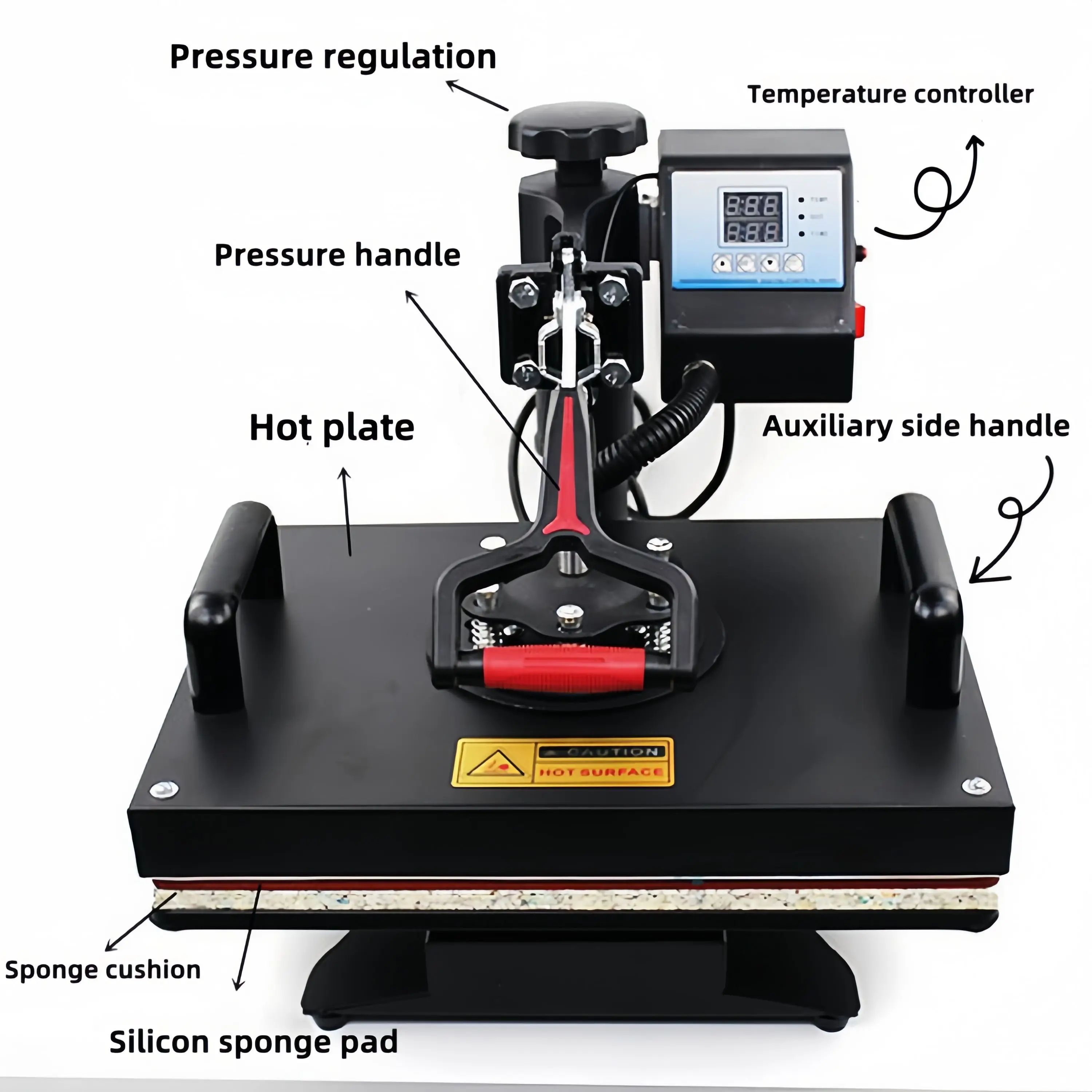 8 in 1 Combo Heat Press Machine Magic Mug Sublimation Machine T-Shirt Printing Machine
