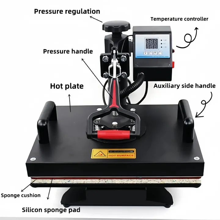 8 in 1 Combo Heat Press Machine Magic Mug Sublimation Machine T-Shirt Printing Machine
