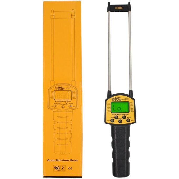 AR991 Portable Digital Moisture Meter for Grains Smart Sensor Used Measure Moisture Content Corn Flour Rapeseed Seed