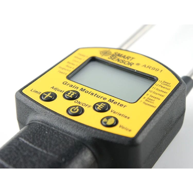 AR991 Portable Digital Moisture Meter for Grains Smart Sensor Used Measure Moisture Content Corn Flour Rapeseed Seed