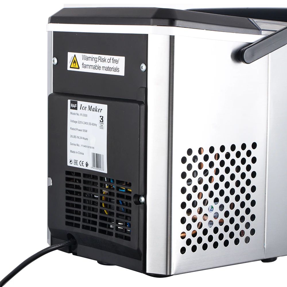 RAF New Home Automatic Fast Self Cleaning Countertop Ice Cube Maker Ice Machine 24H Counter Top Ice Maker