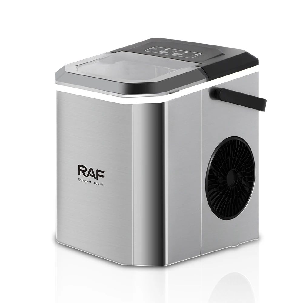RAF New Home Automatic Fast Self Cleaning Countertop Ice Cube Maker Ice Machine 24H Counter Top Ice Maker
