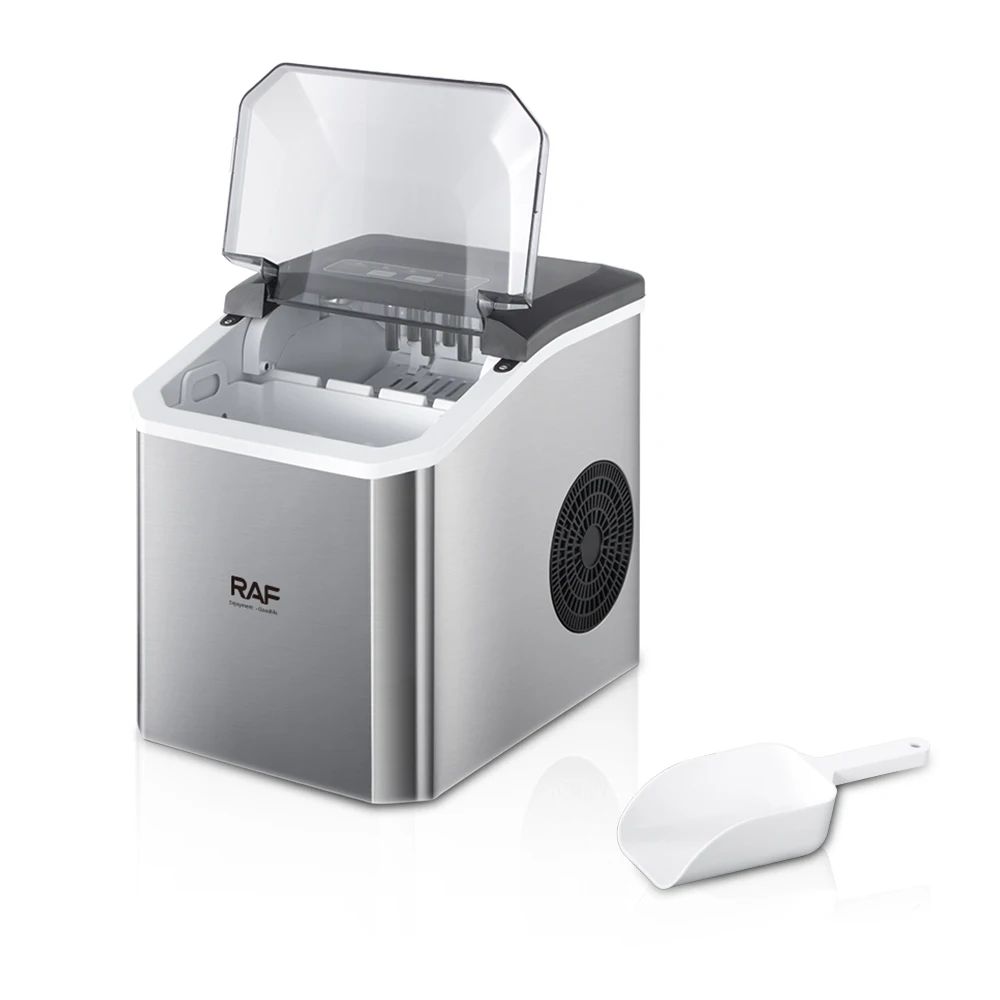 RAF New Home Automatic Fast Self Cleaning Countertop Ice Cube Maker Ice Machine 24H Counter Top Ice Maker