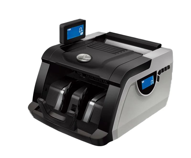 Automatic Cash Counting Machine UV MG Detection LCD Display Dual Voltage 900 Bills/Minute for Currency