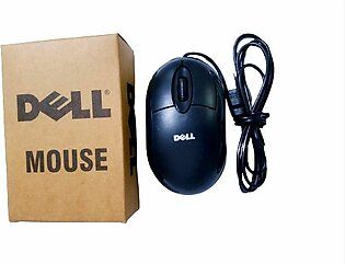 Dell Brown Box Wired USB Mouse – High Precision Optical Mouse, Plug & Play, Durable Design for Office & Home Use