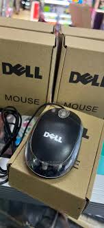 Dell Brown Box Wired USB Mouse – High Precision Optical Mouse, Plug & Play, Durable Design for Office & Home Use