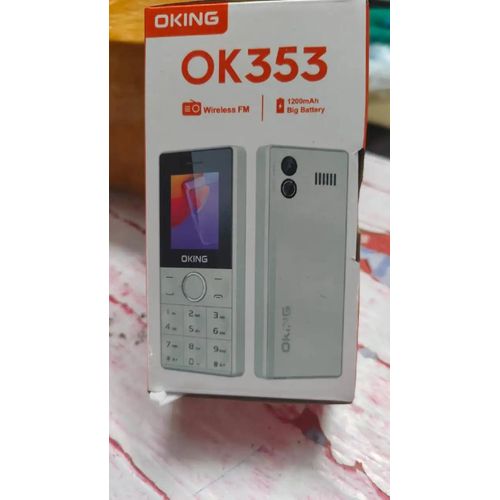 Oking OK353 2.4 INCH Display 1200mAH battery, bright flashlight, Vibration, Wireless FM with big buttons and Rear Camera FEATURE PHONE!!!