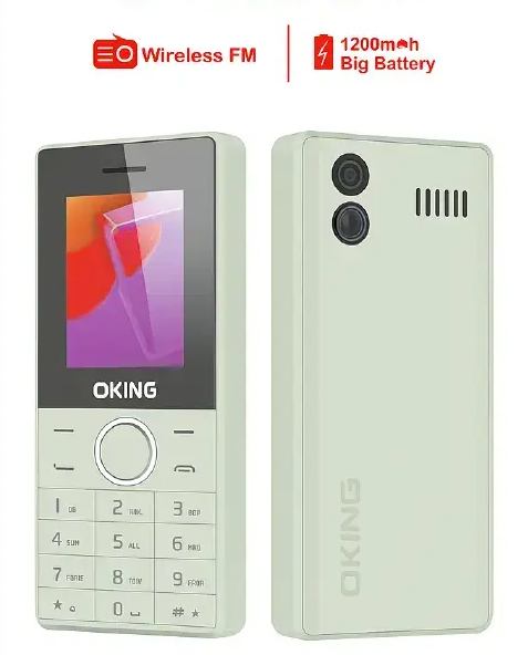 Oking OK353 2.4 INCH Display 1200mAH battery, bright flashlight, Vibration, Wireless FM with big buttons and Rear Camera FEATURE PHONE!!!