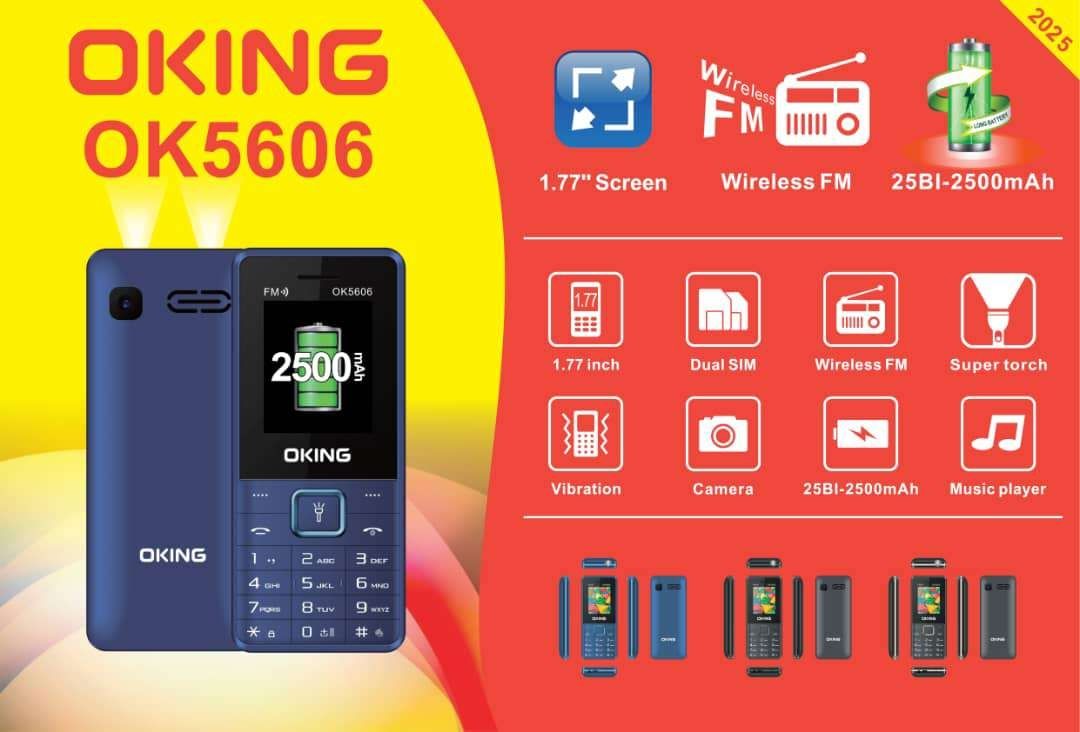 Oking OK5606 Dual Sim Phone 1.77" Screen Wireless FM Camera Bright Touch 1000mAh OK 5606 Feature Phone Mobile