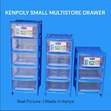 Kenpoly Heavy Plastic Home Small Multistore Drawer & Organizer – Compact and Stylish Design in 5, 4, or 3 Stack Options for Space-Saving Home and Office Storage