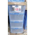 Kenpoly Heavy Plastic Home Small Multistore Drawer & Organizer – Compact and Stylish Design in 5, 4, or 3 Stack Options for Space-Saving Home and Office Storage