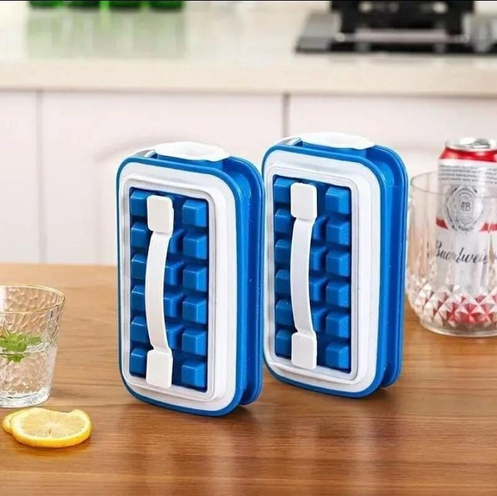 Portable Leakable Ice Cube Mold, 36-Slot Silicone Ice Tray for Easy Ice Making, Durable, Flexible, and Spill-Free for Home, Kitchen, and Outdoor Use