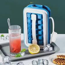 Portable Leakable Ice Cube Mold, 36-Slot Silicone Ice Tray for Easy Ice Making, Durable, Flexible, and Spill-Free for Home, Kitchen, and Outdoor Use