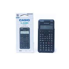 2pc [calculator + set] FX-82MS Scientific Calculator 2nd Edition with three key added advantage Approved by KICD for JSS + mathematical set