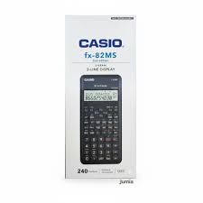 2pc [calculator + set] FX-82MS Scientific Calculator 2nd Edition with three key added advantage Approved by KICD for JSS + mathematical set