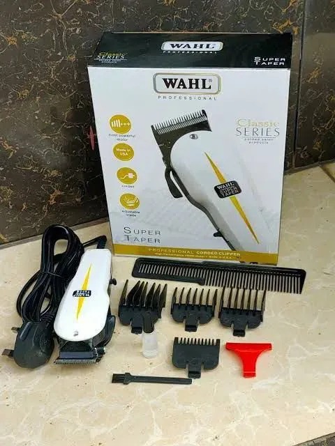 ✂️ Wahl Professional Super Taper Shaving Machine – Powerful & Quiet Barber Clipper with V5000 Motor | Classic, Durable & Ideal for Professional Kinyozi Use
