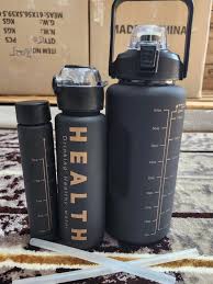 3 In 1 Color Motivational Water Bottle