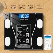 Smart Bluetooth Weighing Scale with 180kg Capacity, Accuracy 100g, BMI Digital Weight Machine with Body Fat Analyzer & Body Composition Monitor Sync with Mobile App