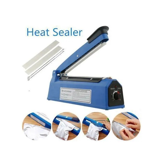 Impulse Electric Hand Heat Sealer, Heavy Duty 200mm Heat Sealer Machine, Manual Hand Sealer for Plastic Poly Bags, Food Packaging, Electric Laminated Film Sealing Machine🎀Power-Saving Efficiency